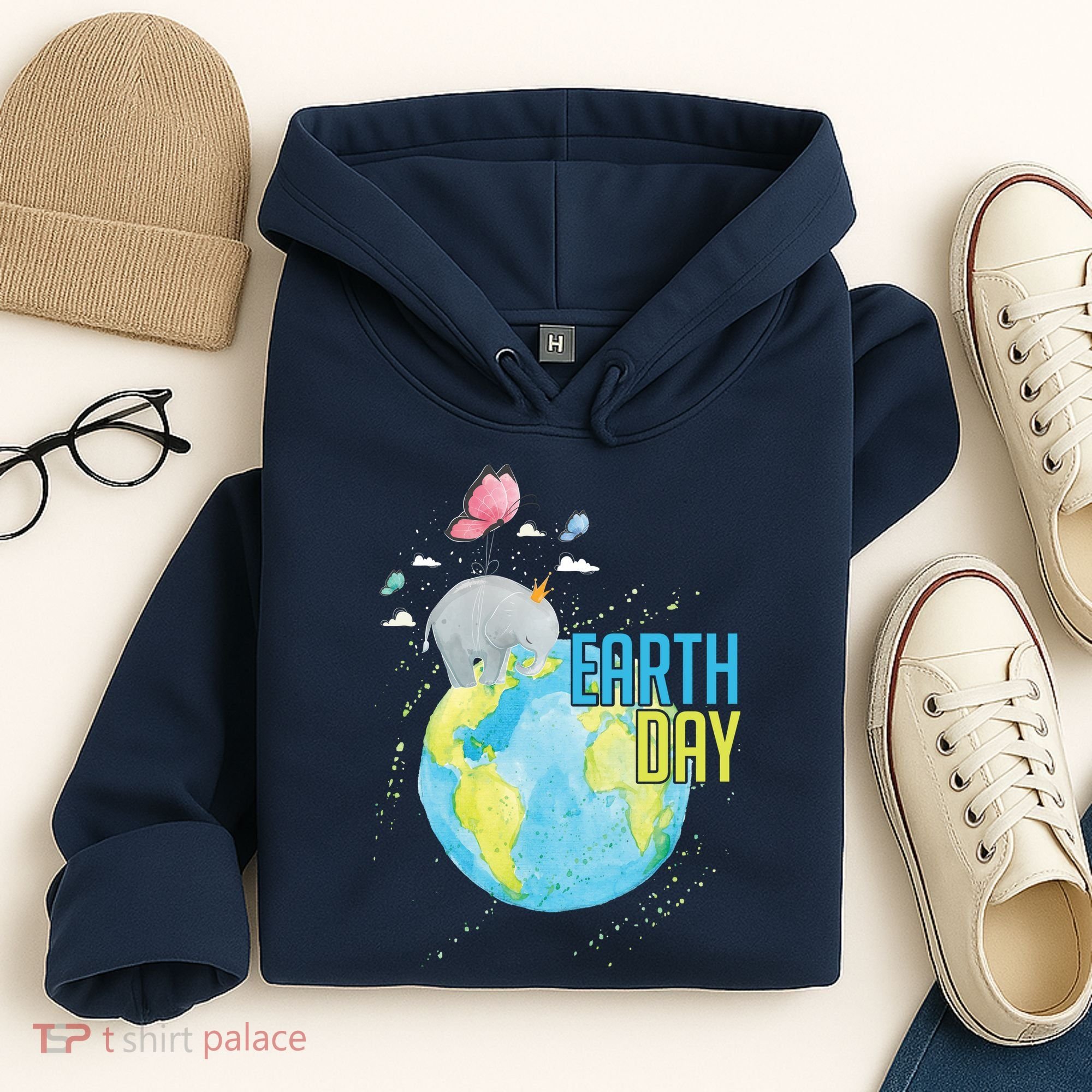 Elephant Earth Day Hoodie
