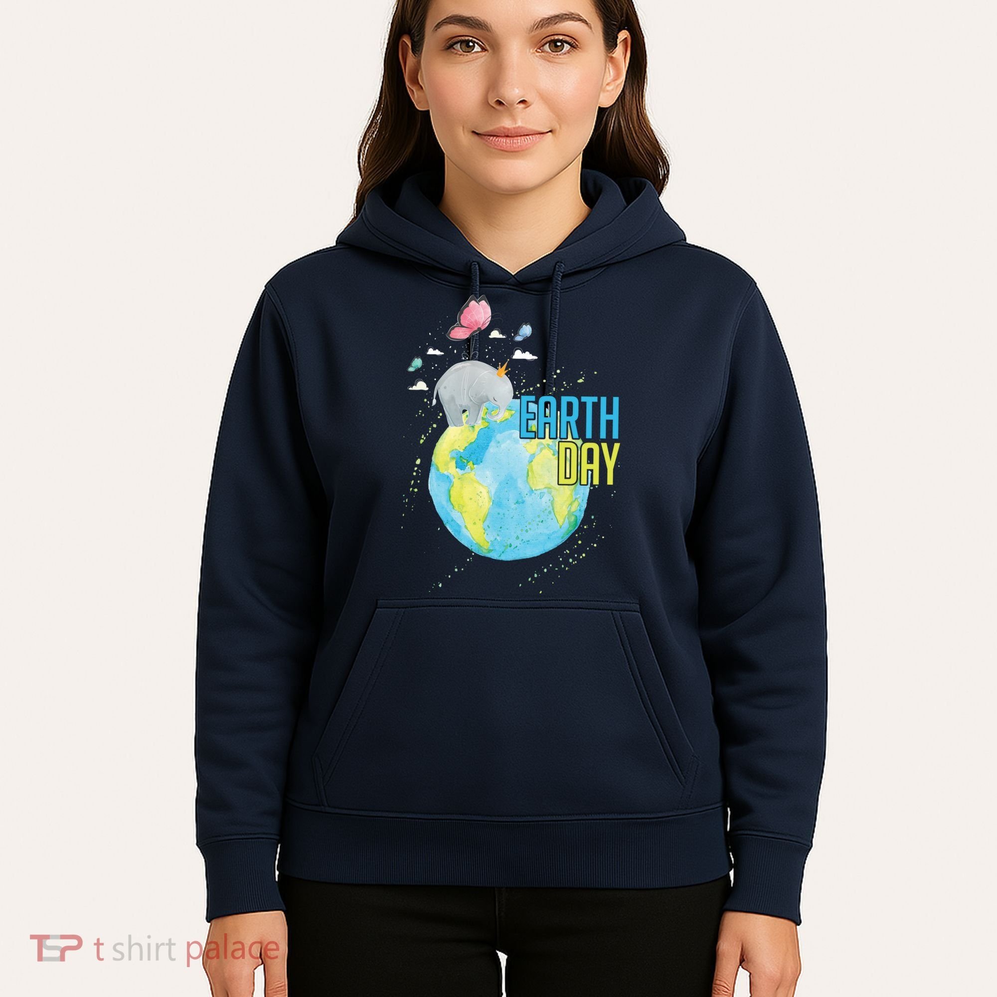 Elephant Earth Day Hoodie