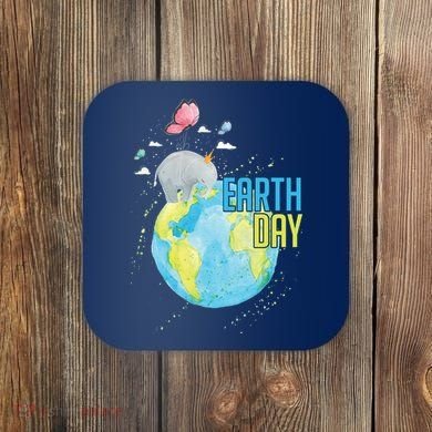 Elephant Earth Day Coaster