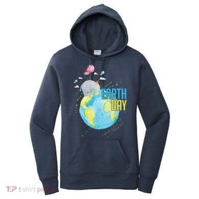 Elephant Earth Day Women's Hoodie