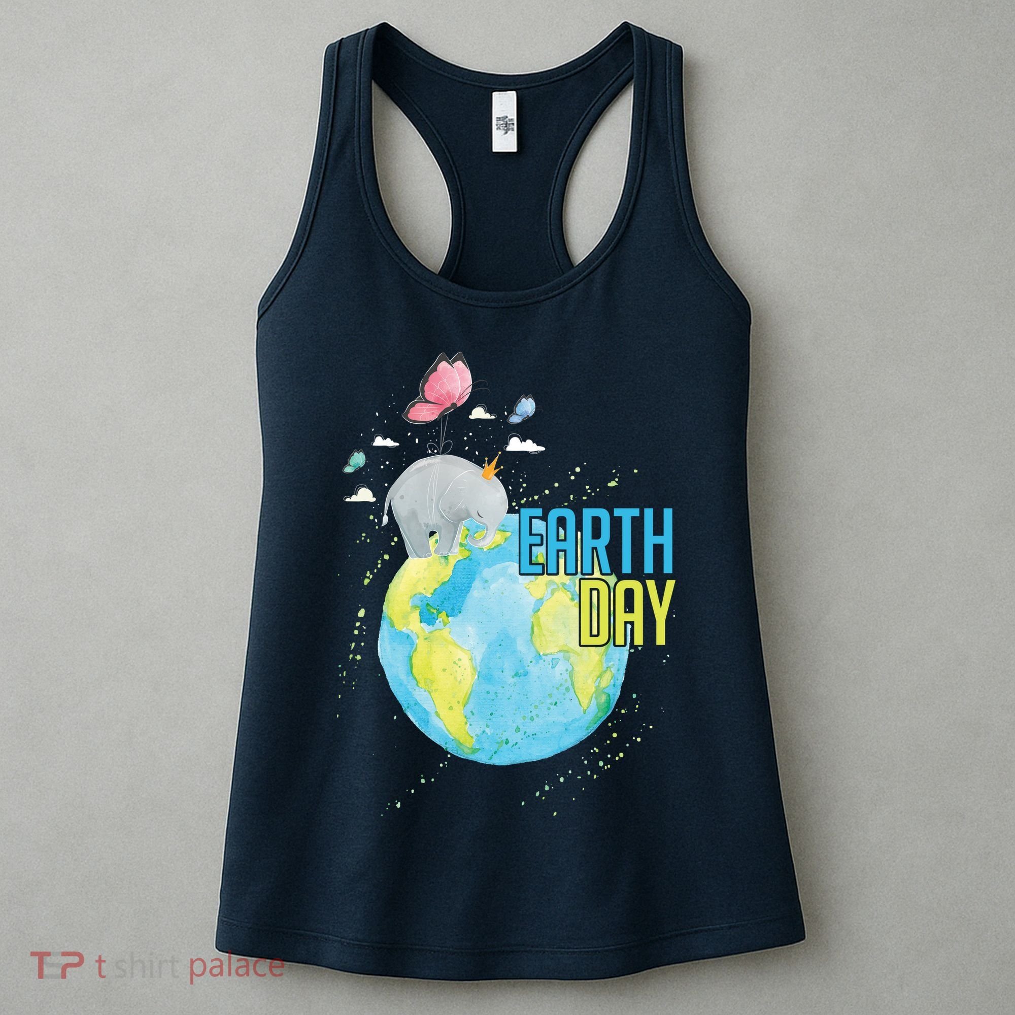 Elephant Earth Day Women's Tank Top