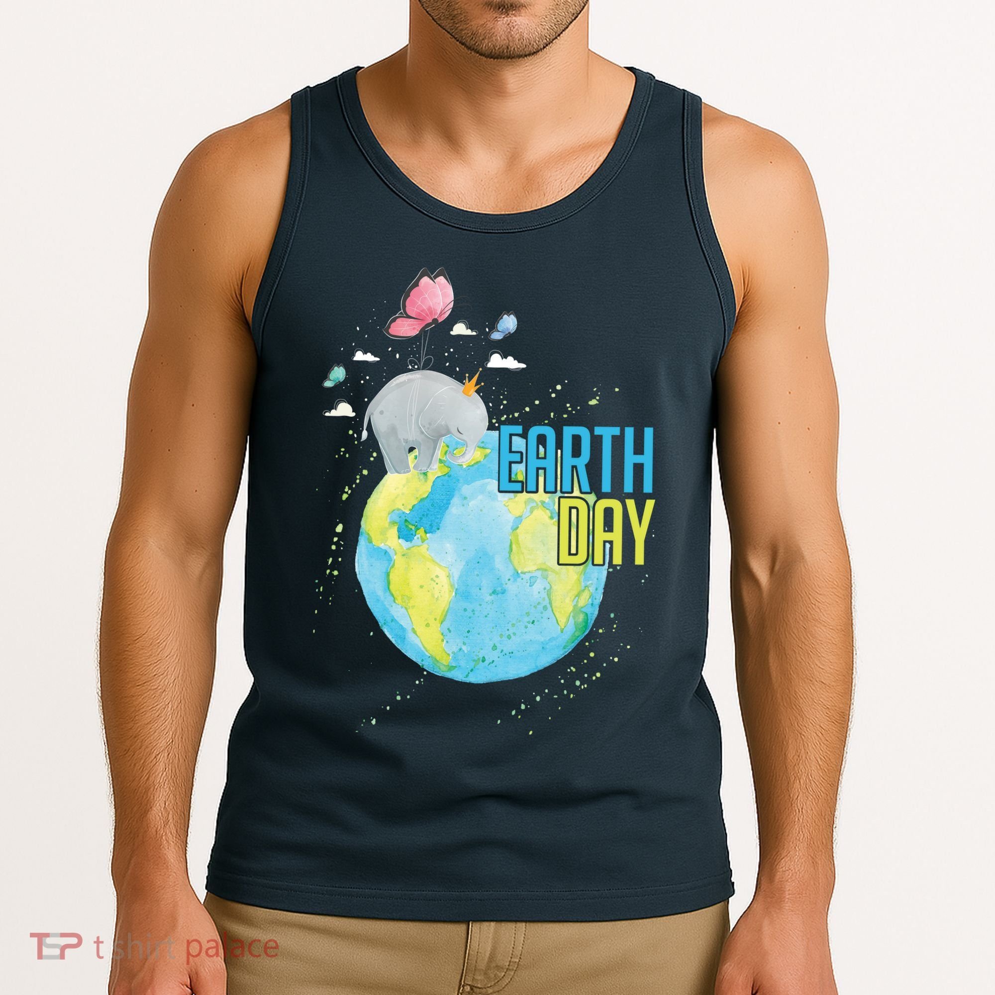 Elephant Earth Day Tank Top