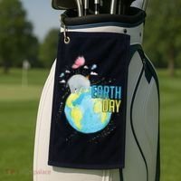 Elephant Earth Day Golf Towel thumb 2
