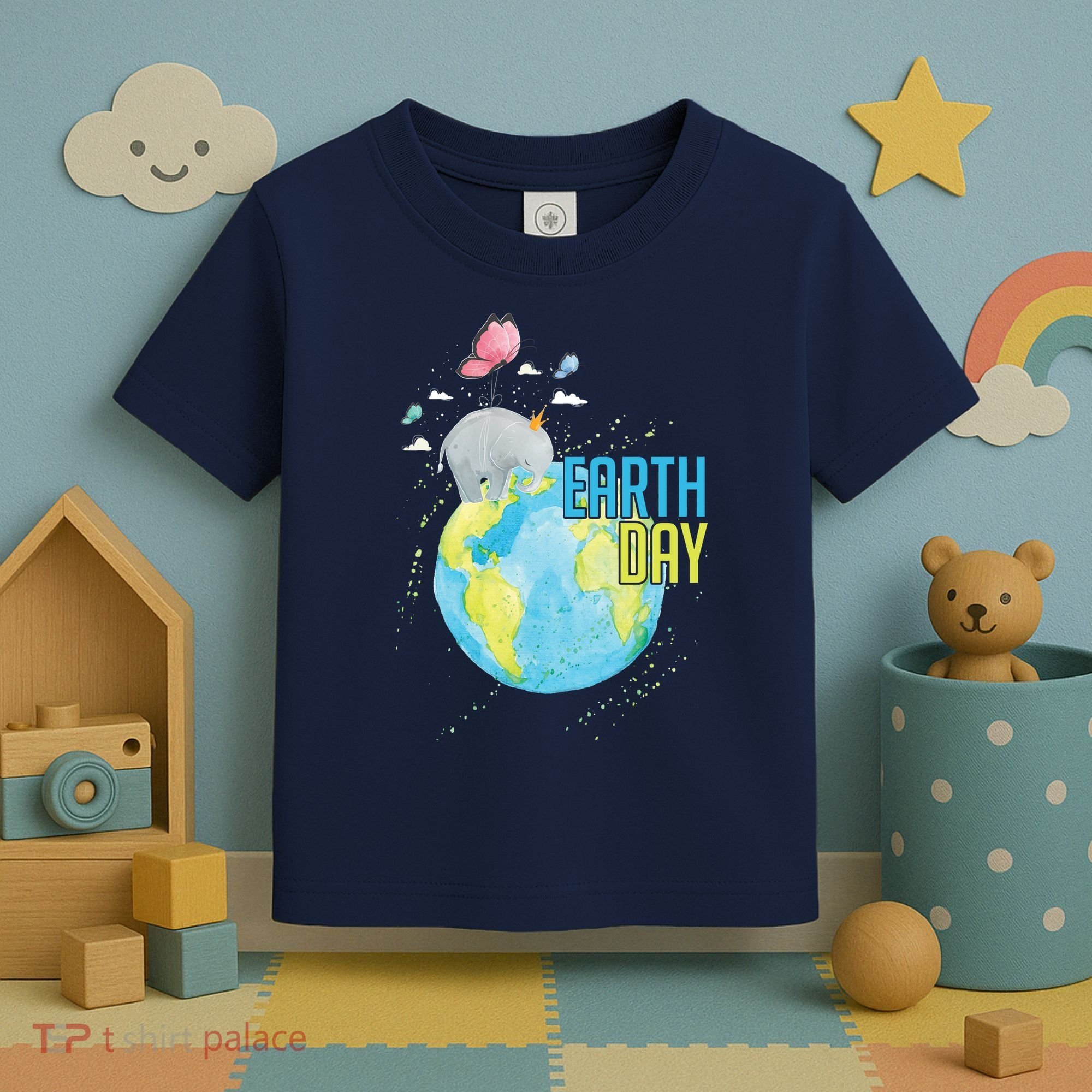 Elephant Earth Day Toddler T-Shirt