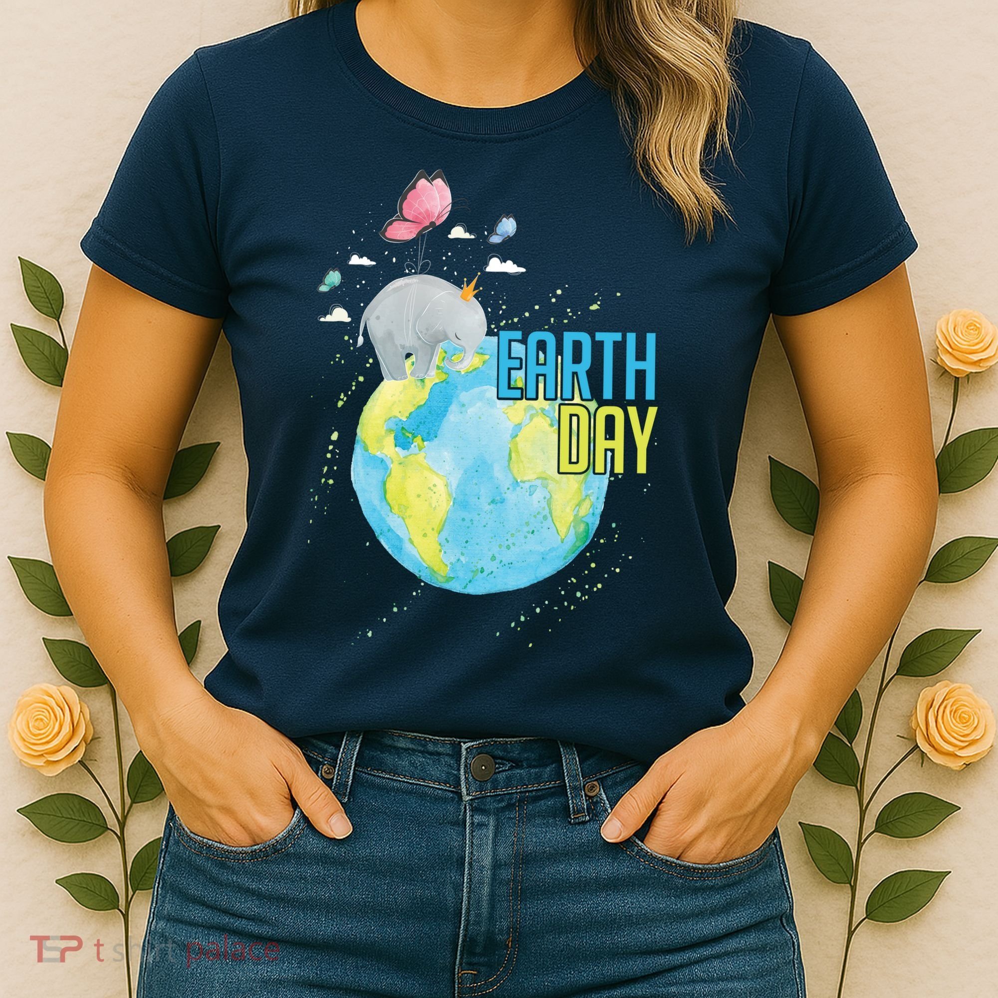 Elephant Earth Day Women's T-Shirt