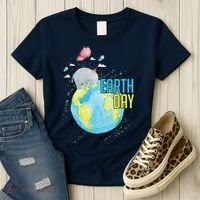 Elephant Earth Day Women's T-Shirt thumb 3