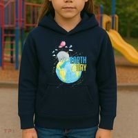 Elephant Earth Day Kids Hoodie thumb 3