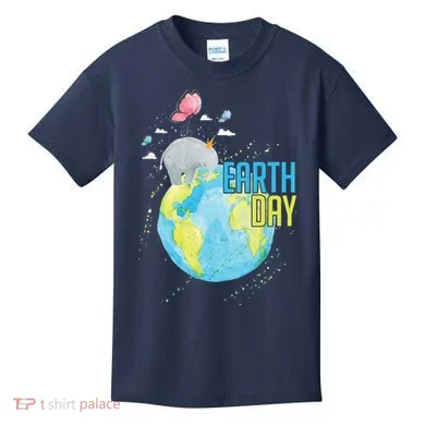 Elephant Earth Day Kids T-Shirt