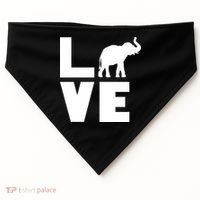 Elephant Love USA-Made Doggie Bandana thumb 0