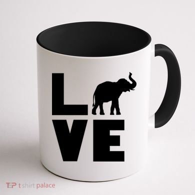 Elephant Love Coffee Mug back