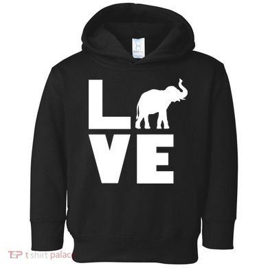 Elephant Love Toddler Hoodie