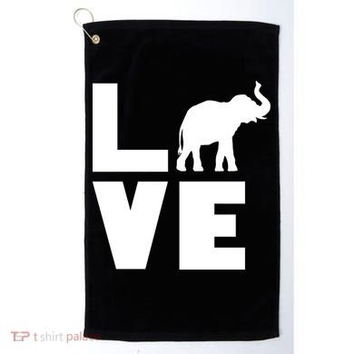 Elephant Love Golf Towel