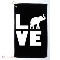 Elephant Love Golf Towel thumb 0
