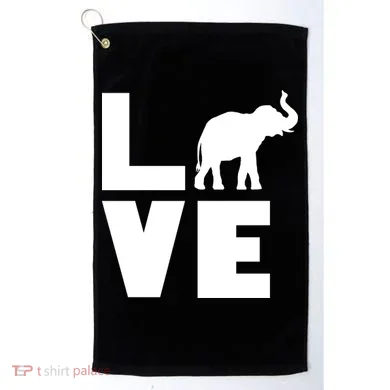Elephant Love Golf Towel