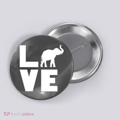 Elephant Love Button