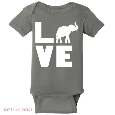 Elephant Love Baby Bodysuit