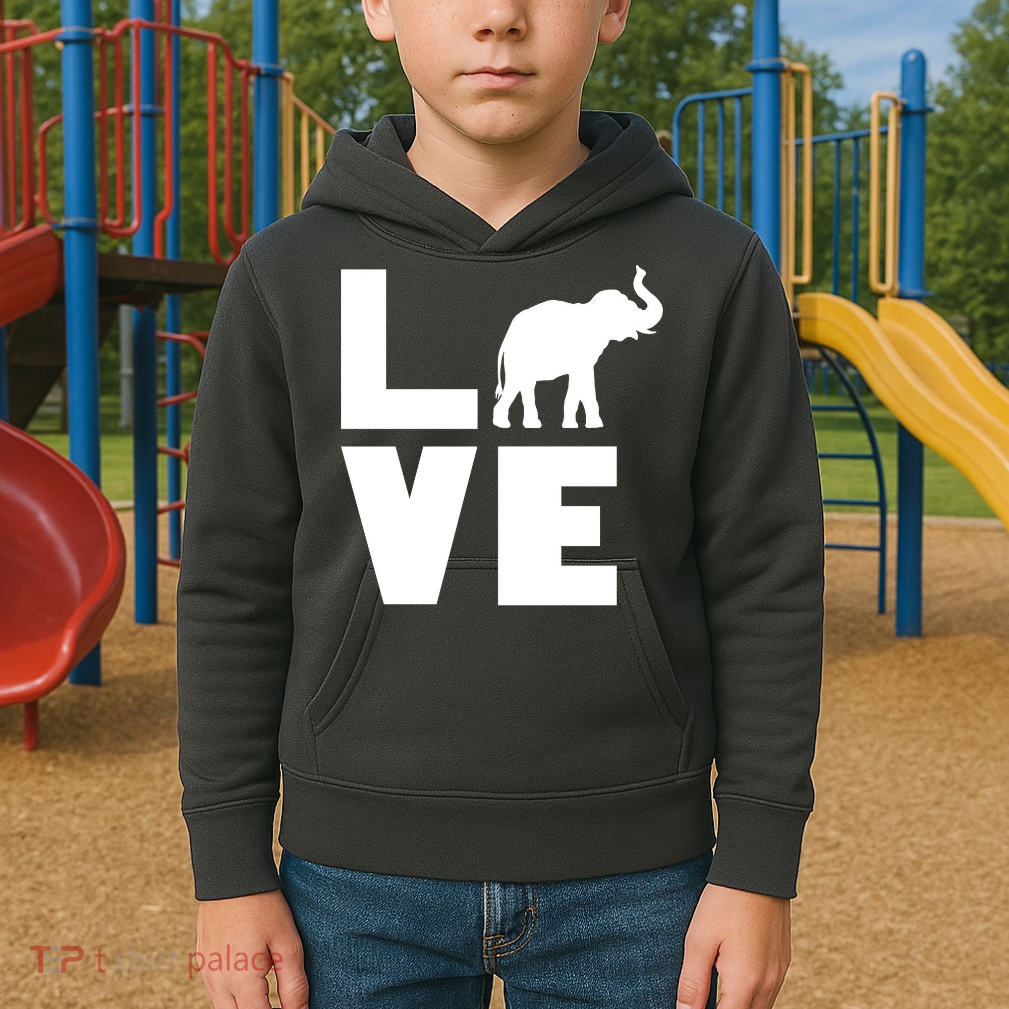 Elephant Love Kids Hoodie