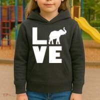Elephant Love Kids Hoodie thumb 3