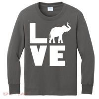 Elephant Love Kids Long Sleeve Shirt thumb 0