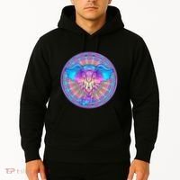 Elephant Mandala Pastel Rainbow Hoodie thumb 2