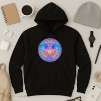 Elephant Mandala Pastel Rainbow Hoodie thumb 3