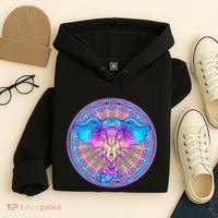 Elephant Mandala Pastel Rainbow Hoodie thumb 4