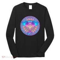 Elephant Mandala Pastel Rainbow Long Sleeve Shirt thumb 0