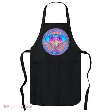 Elephant Mandala Pastel Rainbow Apron