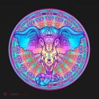 Elephant Mandala Pastel Rainbow Apron thumb 3