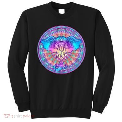 Elephant Mandala Pastel Rainbow Sweatshirt