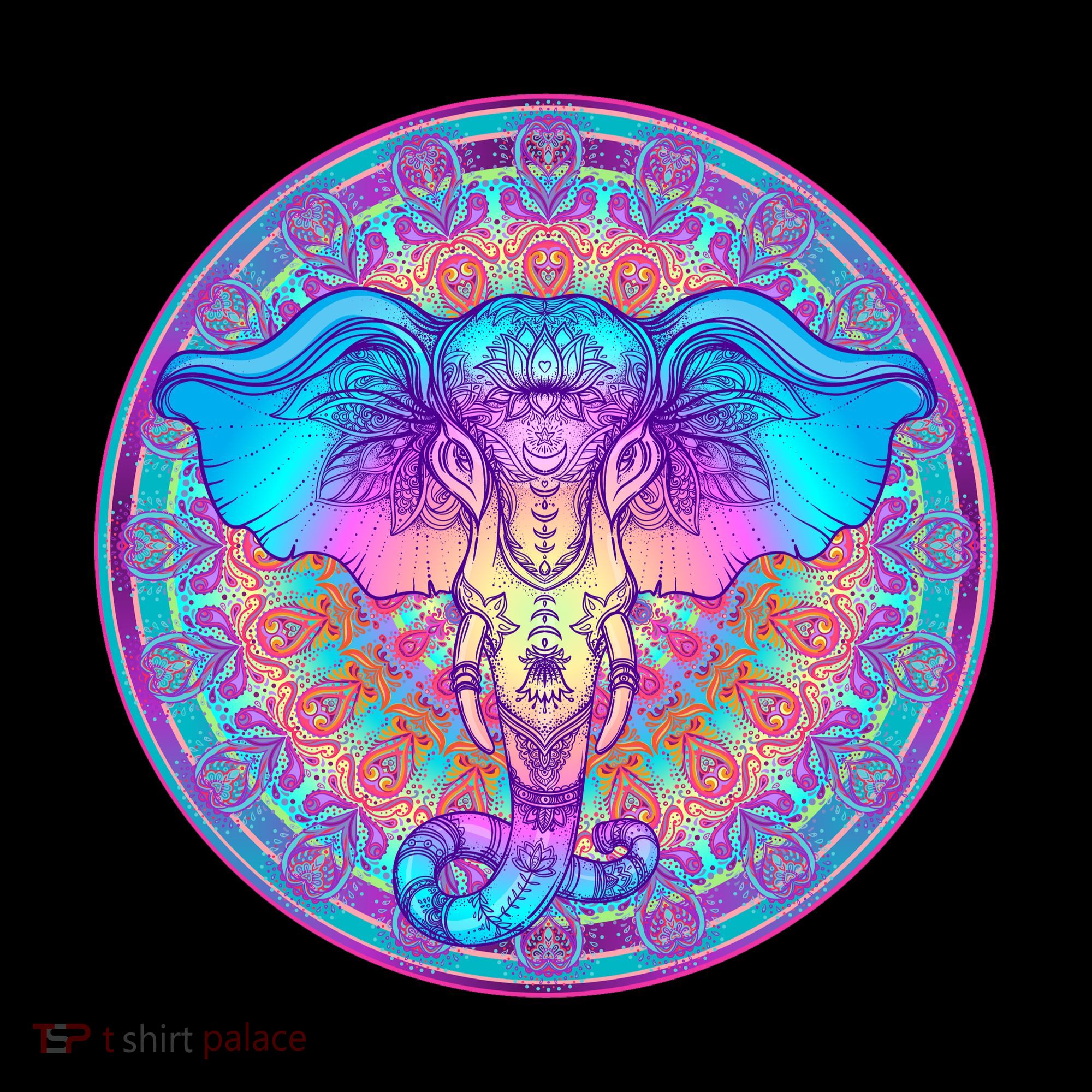 Elephant Mandala Pastel Rainbow Sweatshirt