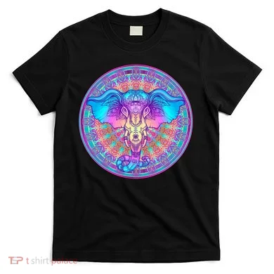 Elephant Mandala Pastel Rainbow T-Shirt