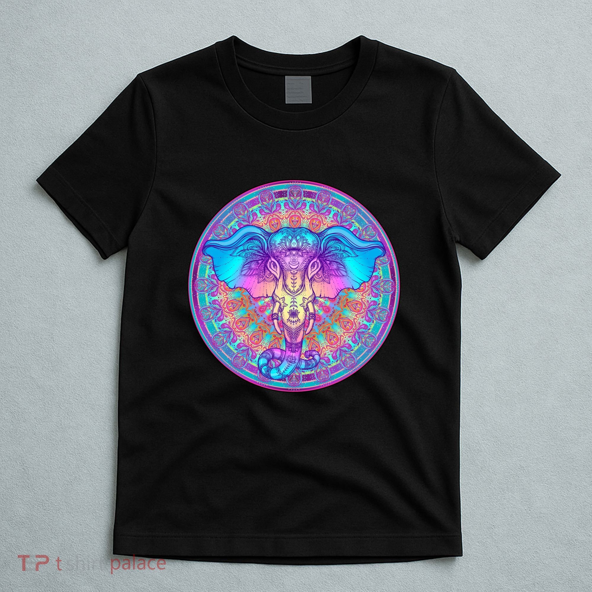 Elephant Mandala Pastel Rainbow T-Shirt