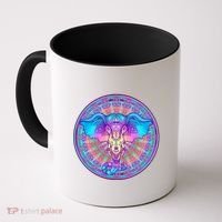 Elephant Mandala Pastel Rainbow Coffee Mug thumb 0