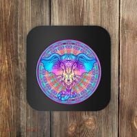 Elephant Mandala Pastel Rainbow Coaster thumb 0