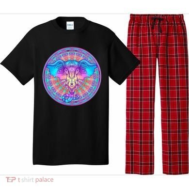 Elephant Mandala Pastel Rainbow Pajama Set