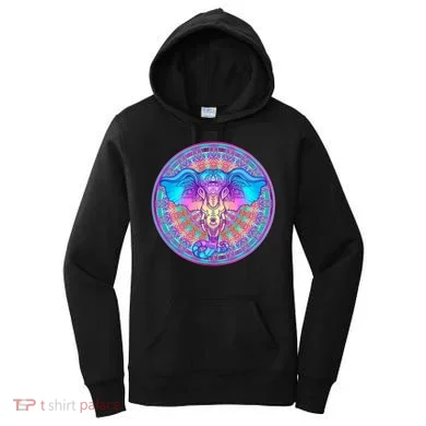 Elephant Mandala Pastel Rainbow Women's Hoodie