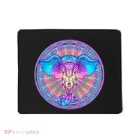 Elephant Mandala Pastel Rainbow Mousepad thumb 0