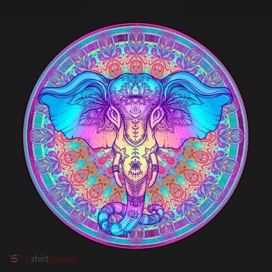 Elephant Mandala Pastel Rainbow Mousepad