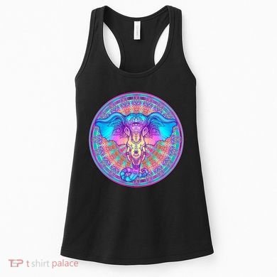 Elephant Mandala Pastel Rainbow Women's Tank Top