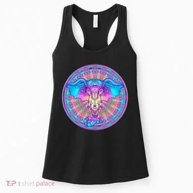 Elephant Mandala Pastel Rainbow Women's Tank Top