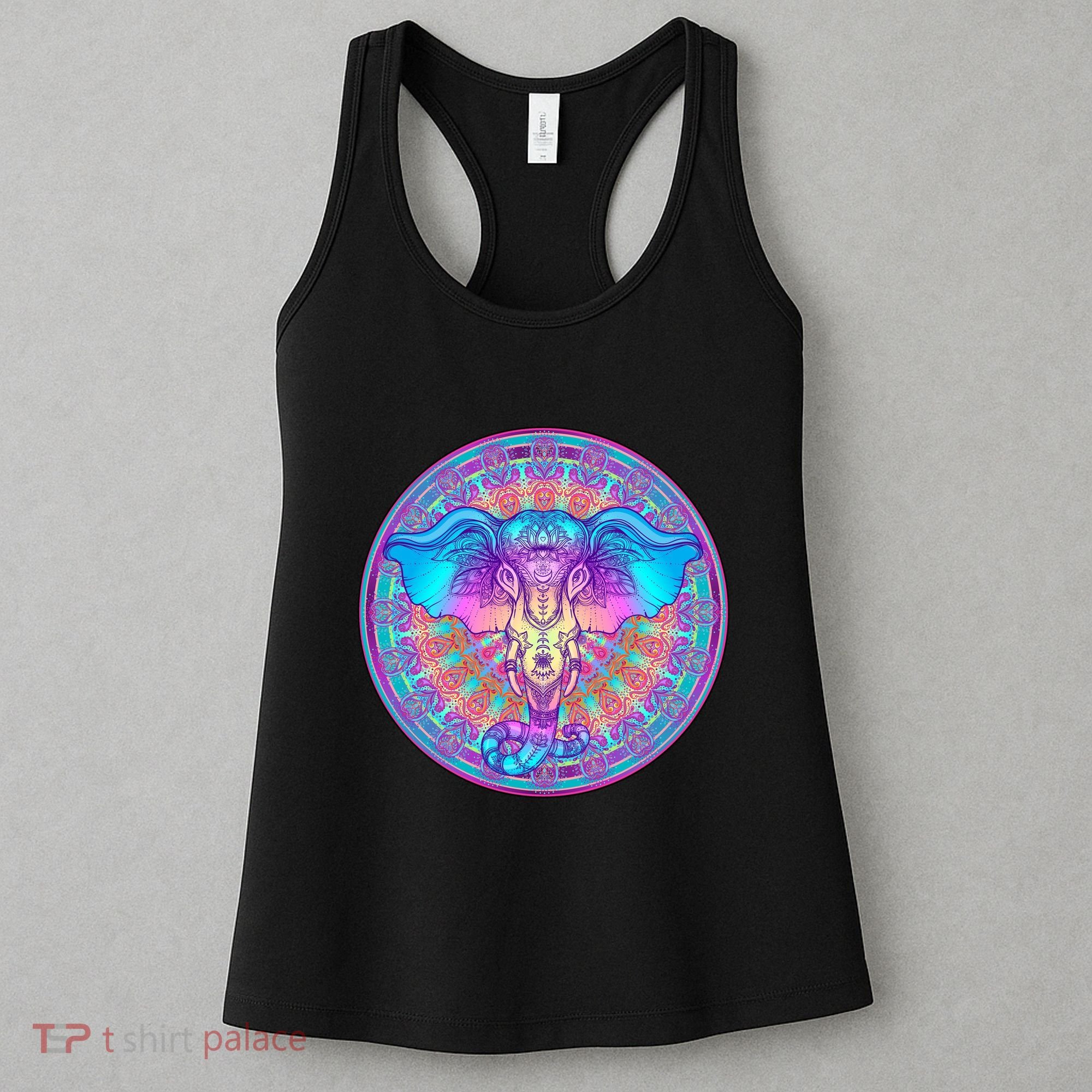 Elephant Mandala Pastel Rainbow Women's Tank Top