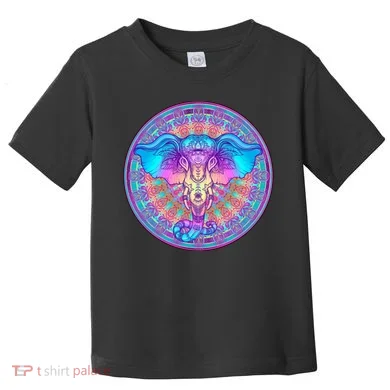 Elephant Mandala Pastel Rainbow Toddler T-Shirt