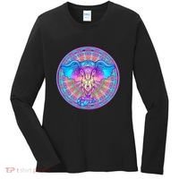 Elephant Mandala Pastel Rainbow Women's Long Sleeve Shirt thumb 0