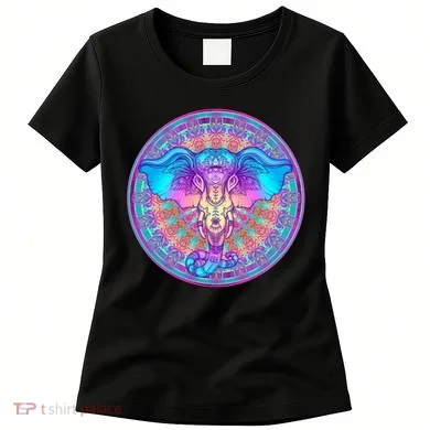 Elephant Mandala Pastel Rainbow Women's T-Shirt