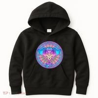 Elephant Mandala Pastel Rainbow Kids Hoodie thumb 0