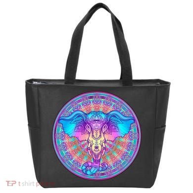 Elephant Mandala Pastel Rainbow Bag