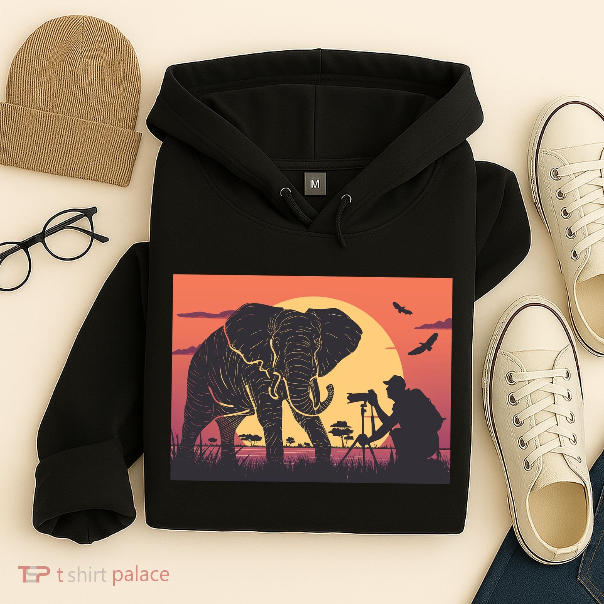 Elephant Photography Hoodie