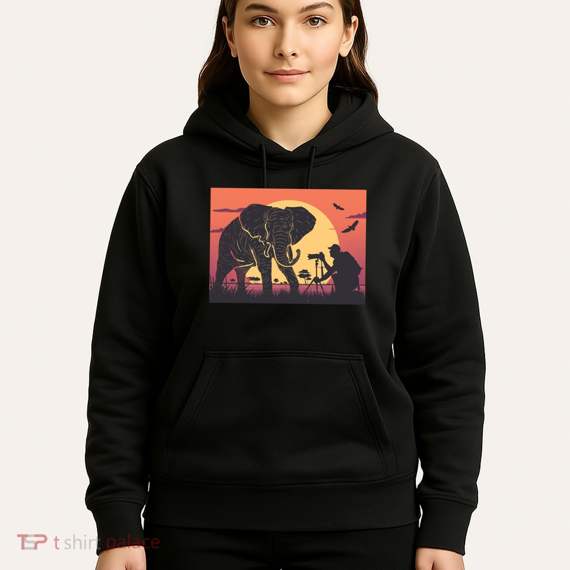 Elephant Photography Hoodie