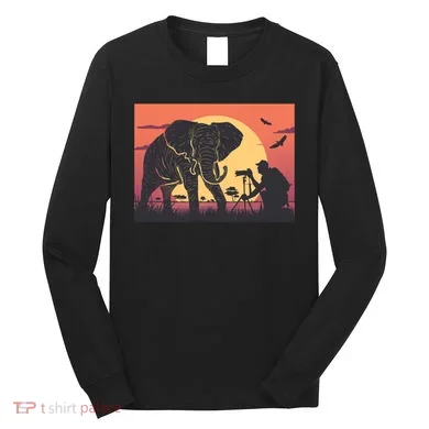 Elephant Photography Long Sleeve Shirt